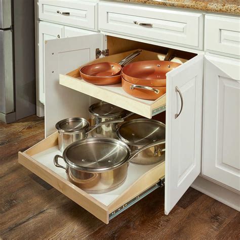 sliding shelves for existing kitchen cabinets